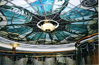 Tiffany style glass dome
